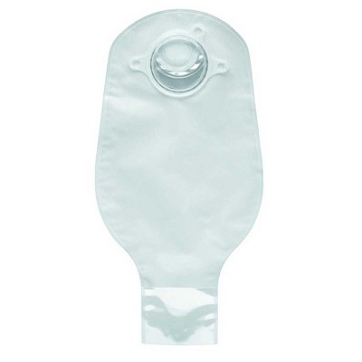 Natura SUR-FIT Drainable Pouch, 12" Transparent, 1 Side Flocking, With Filter 2 3/4", Item # 411267, Box of 10