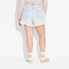 Women's Mid-Rise Curvy Cut-Off Denim Shorts - Wild Fable™ - 3 of 3