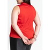 ELOQUII Women's Plus Size Sleeveless Satin Bow Blouse - 3 of 4