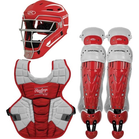 Rawlings Velo 2.0 Youth Catchers Set (ages 12 & Under) Scarlet