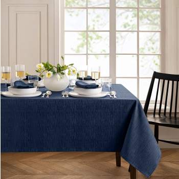 Continental Solid Texture Water and Stain Resistant Tablecloth - Elrene Home Fashions