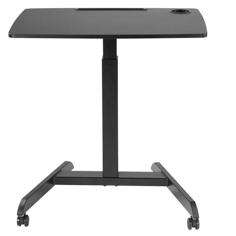 Monoprice Gas-Lift Height Adjustable Sit-Stand Mobile Rolling Workstation Laptop and Computer Desk V2, 2 of 7