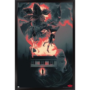 Trends International Netflix Stranger Things - Silhouettes Framed Wall Poster Prints - 1 of 4