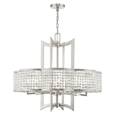 Livex Lighting Grammercy 8 - Light Chandelier in  Brushed Nickel