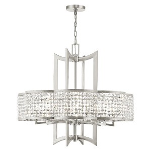 Livex Lighting Grammercy 8 - Light Chandelier in  Brushed Nickel - 1 of 4