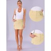 INSPIRE CHIC Women's Cotton Cargo Pockets Stretch Denim Mini Skirt - 2 of 4