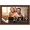 PosterPalooza | Simple Brown Picture Frame - UV Acrylic, Backing Board, Hanging Hardware Included - 2 of 4