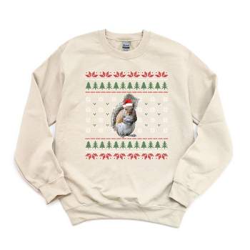 Simply Sage Market Women's Graphic Sweatshirt Ugly Sweater Squirrel