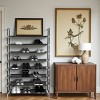 SEVOBAL 8-Tier Freestanding Solid and Durable with Non-Woven Fabric Storage Shelves Portable Handles for Closet Entryway, Gray, 37.8"*4.72"*3.74" - 2 of 4