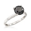 Ross-Simons 2.00 Carat Black Diamond Solitaire Ring in 14kt White Gold - 4 of 4