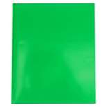 2 Pocket Paper Folder with Prongs Green - Pallex