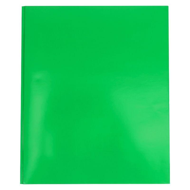 2 Pocket Paper Folder with Prongs Green - Pallex, 1 of 4