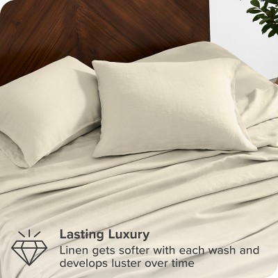 Natural Twin XL Organic Linen Sheet Set