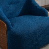 DYHOME 30.3" W Swivel Barrel Chair, Boucle Upholstered Accent Chair, No Assembly Required - 4 of 4