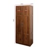 SKRAN High wardrobe and kitchen cabinet with 2 doors and 3 partitions to separate 4 storage spaces - 3 of 4