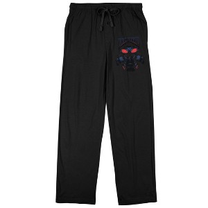 Aquaman Black Manta Men's Black Sleep Pajama Pants - 1 of 2
