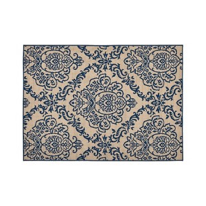 FONTOI Woven Area Rugs, Floor Mat Carpet, Indoor and Outdoor Geometric Rugs for Home Living Room Backyard Patio Deck, Multicolored, 84"*0.16"*63" - 1 of 4
