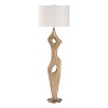 Uttermost Almyra Solid Wood Floor Lamp – 66-Inch Tall Lamp with Tapered Base and Linen Shade, Rustic Modern Design - 4 of 4