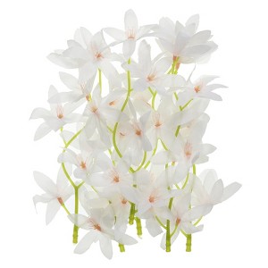 Unique Bargains Wrinkle Resistant Natural Look Home Decoration Artificial Orchid Flower - 1 of 4