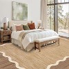 Washable Scalloped Area Rug, Soft Non-Slip Large Area Carpet for Bedroom, Living Room, Dining Room, Nursery, Modern Farmhouse Style - 3 of 4