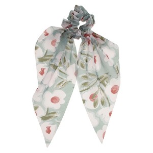 Unique Bargains Stylish Floral Ribbon Hair Elastics 1 Pc - 1 of 4