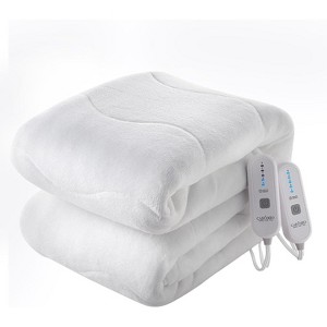 Heated Mattress Pad Twin Size - Fast Heating 5 Heat Settings and 10 Hours Auto-Off Quilted Electric Mattress Pad with Overheating Protection - 1 of 4