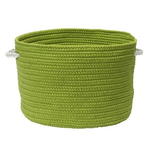 Colonial Mills Colorful Braided Toy Basket, 12"x12"x8", Peridot - 1 of 1