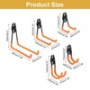 Unique Bargains Slat Wall Garage Lawn Garden Hanging Organizing Storage Hooks 12 Pcs - 2 of 4