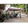 Z- Shade 12 x 12 Foot Lawn, Garden, and Outdoor Event Portable Canopy Tent with Stylish Skirts, Rolling Bag, and Reliable Stake Kit, Tan - image 2 of 4