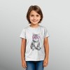 Girl's Lost Gods Fluffy Kitten in Pink Glasses T-Shirt - 2 of 4
