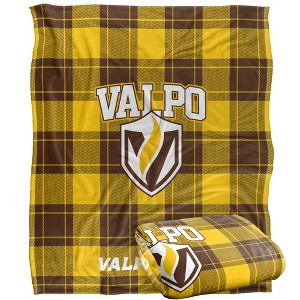 Valparaiso University Campus Plaid Spirit Silky Touch Super Soft Throw Blanket 50x60 - 1 of 4