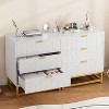 2/3/4/5/6/7 Drawer Dresser for Bedroom, Large Dresser with Metal Legs, Modern Chest Organizer with Wide Storage, for Living Room, Entryway, Hallway - 4 of 4