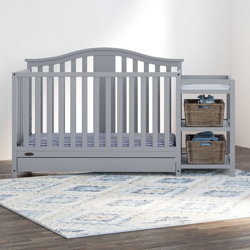 Graco Solano 5-in-1 Convertible Crib and Changer with Drawer, 3 of 11