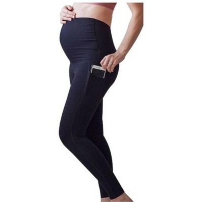 Women's Black Color Maternity Leggings Pregnancy Pants