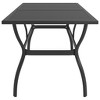 Garden Table Anthracite Powder-coated steel Medium Sleek - 3 of 4