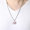Inspiration Baseball Jersey Number Necklace Stainless Steel Charms Number Pendant for Men Women - 3 of 4
