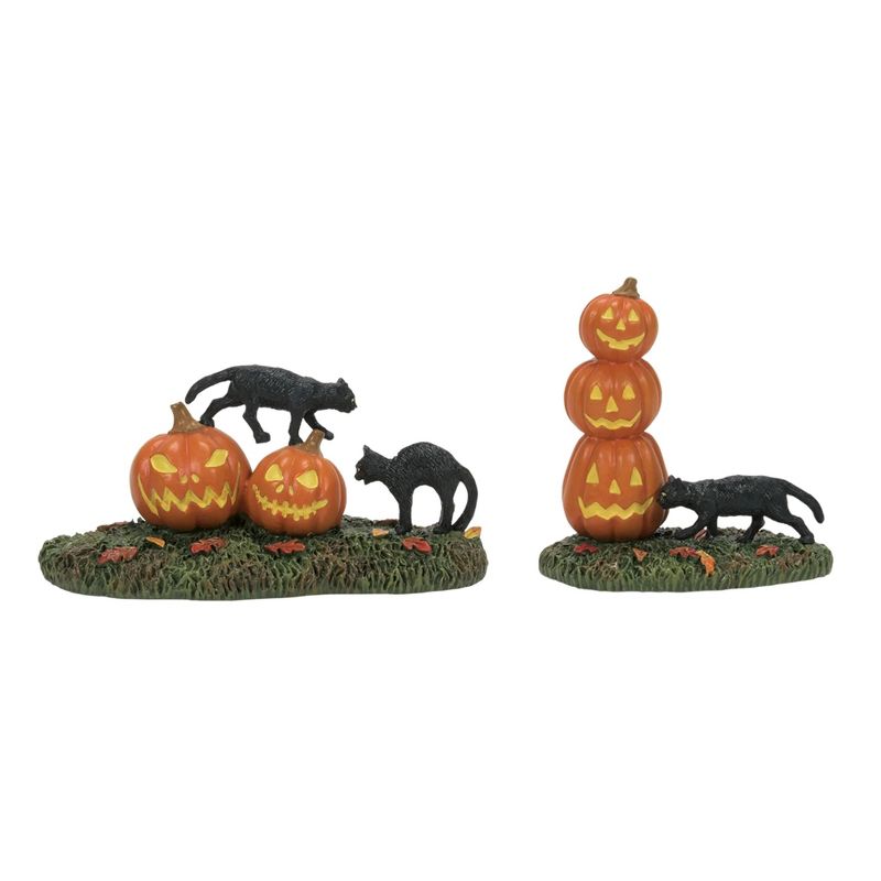 Department 56 Department 56 Village Halloween Scary Cats and Pumpkins Set of 2 #6012285, 1 of 2