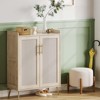 Shoe Cabinet, 6-Tier Shoe Storage Cabinet with Doors and Shelves, Farmhouse Shoe Cabinet - 4 of 4