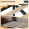 Upholstered Bed Frame with Adjustable Headboard - Wood Slat Support, No Box Spring Needed, Platform Bed with Strong Metal Frame - 4 of 4