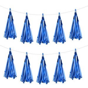 Unique Bargains Party Tassel Garland Banner Paper Tassels DIY for Wedding 15 Pcs - 1 of 4