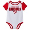 MLB Washington Nationals Infant Boys' 3pk White Bodysuit - 2 of 4