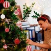 16 Pcs Christmas Ball Ornaments for Christmas Tree, Red and White Christmas Ball Shatterproof Christmas Tree Ornaments, Large Hanging Balls - 3 of 4