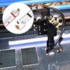 VEVOR 90W CO2 Laser Tube, 49.2 in (1250 mm) Length, 3.1 in (80 mm) Dia Borosilicate Glass Laser Cutter Tube with Metal Head, 10,000hr Wires - 2 of 4