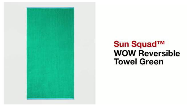 WOW Reversible Towel Green - Sun Squad&#8482;, 2 of 5, play video