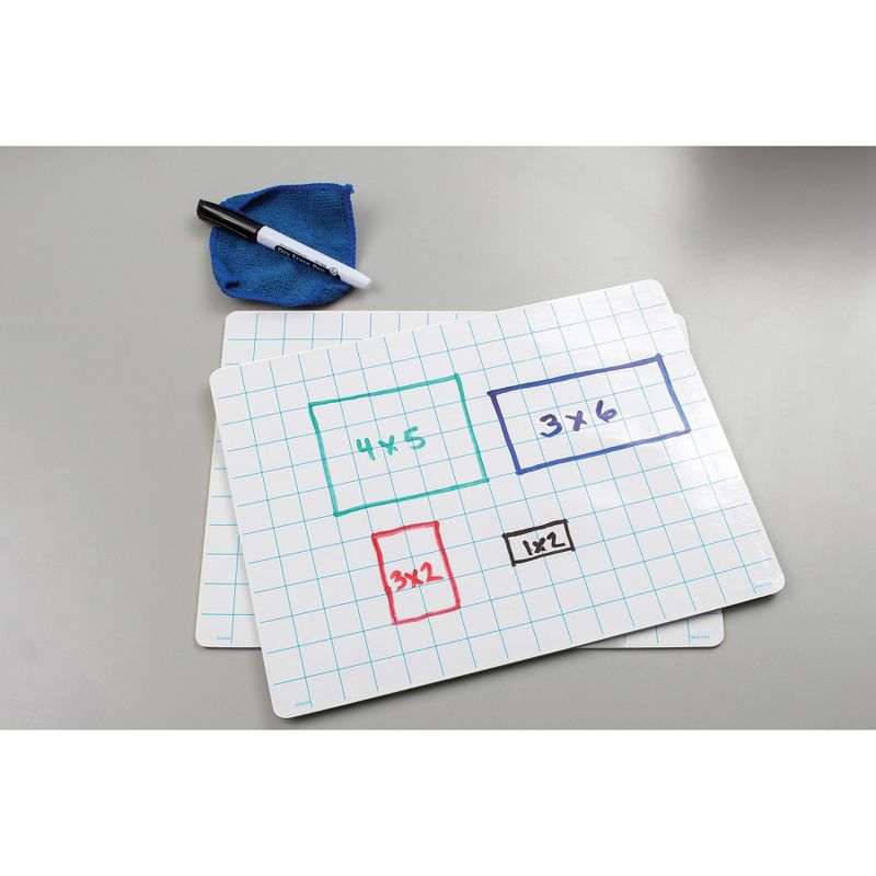 Teacher Created Resources® Double-Sided Math Grid Dry Erase Boards, Pack of 10, 2 of 3