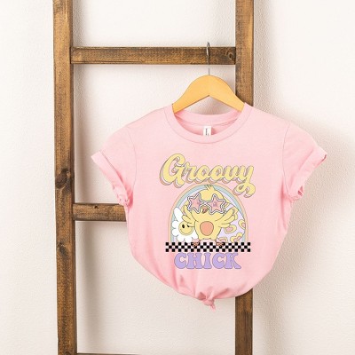 The Juniper Shop Groovy Easter Chick Toddler Short Sleeve Tee