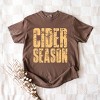 Cider Season Block Distressed - Women's Garment Dyed Graphic T-Shirt - 2 of 4