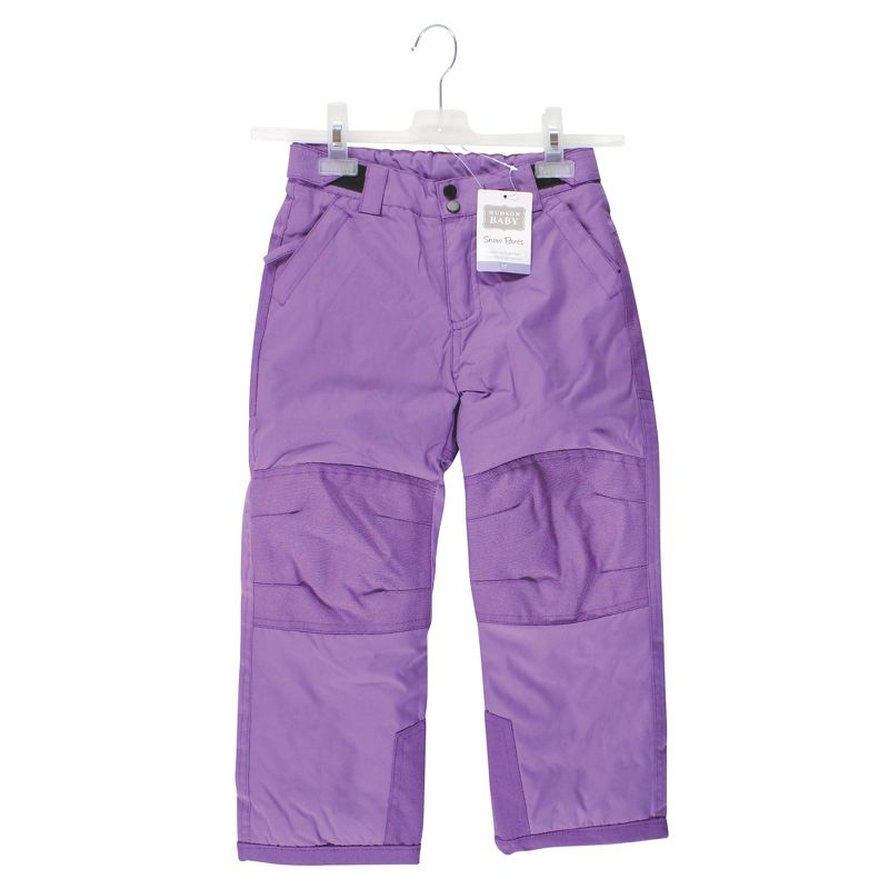Hudson Baby Unisex Snow Pants, Purple, 2 of 5
