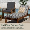 Honeycomb Outdoor Chaise Lounge Cushion - Stripe Stone Beige - 3 of 4