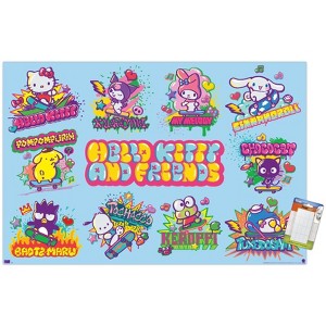 Trends International Hello Kitty and Friends: 24 Tokyo Skate Group Grid Unframed Wall Poster Prints - 1 of 4